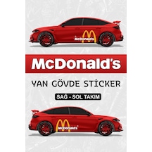 Mcdonalds Yan Gövde Sticker Çift - 864812107