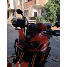 Africa Twin Kısa Tur Camı Seffaf Veya Füme 2016 2019 Uyumlu Cam Yükseklik 55cm X Üst Genişlik 41cm