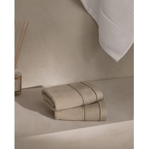 Madame Coco Genevieve 2'li %100 Pamuk El Havlusu - Bej - 30x30 Cm 8684427342756 Çok Renkli