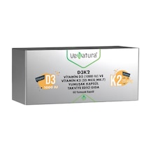 Venatura D3k2 Vitamin D3 1000 Iu Ve Vitamin K2 25mcg Mk-7 60 Kapsül