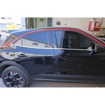 Opel Mokka Krom Cam Çıtası 6 Parça 2020+ Paslanmaz Çelik