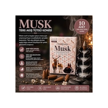 Darshan Musk Ters Akış Backflow Tütsü Konisi 10'lu Paket