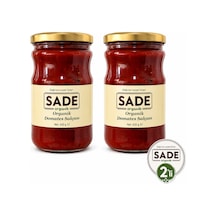 Sade Organik Domates Salçası 650 Gr 2 Li Paket