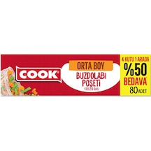2 Adet Cook Buzdolabı Poseti Orta Boy 80 Adet