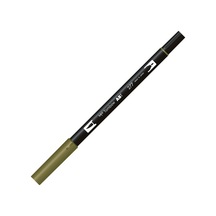 Dual Brush Pen Dark Green T-277 Renkli