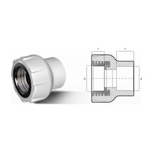 Mey İthalat Ege Yıldız Pprc 40x1 1/4 Dişi Adaptör Gri Diğer