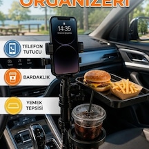 Çok Amaçlı Araç İçi Organizer Telefon Tutucu Bardaklık Ve Tepsi