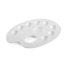 5 Adet Plastik Oval Resim Paleti Boya Paleti Oyun Ve Sanat Palet