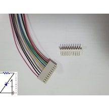 2,54Mm 10 Pin 2510 Kablolu Dişi Konnektör + 180D Erkek Pcb Tipi