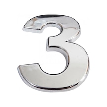 Cemax Krom Yapışkanlı 3 Rakamı 5 Cm