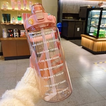 Worryfreeshopping Büyük Kapasiteli Sızdırmaz Su Şişesi 2 L Pembe