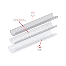 Dyzer Süper Ekstra Örgülü Şeffaf Bahçe Hortumu 32x41 3 Metre İç Çap:32 Mm Dış Çap: 41 Mm