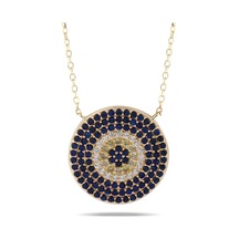 Kuyumcudukkani Zincirli"nazar Boncuklu"kolye-37208-g-m Gold
