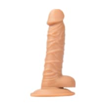 Hızlı Express Realistik 18 CM Vantuzlu Damarlı Ten Dokusunda Süper Yapay Dildo