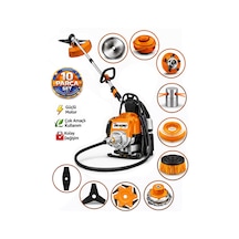 Dragro German Drg-10 + Sırt Tipi Benzinli Ot Çalı Çim Biçme Tırpanı + Full Set Hediyeli T