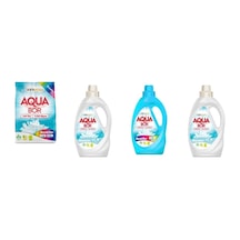 Aquabor Doğal Mineralli 4 Kg Renkliler + Sıvı Beyaz + Sıvı Renkliler + Sıvı Beyaz 4 Lü Set