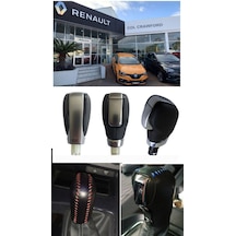 Renault Otomatik Vites Topuzu Kılıfı El Yapımı Hakiki Deri