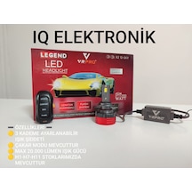 Vr Pro Legend H7 Led Far Ampulü Kumandalı-çakarlı4-mod-seçenekl