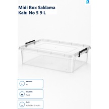 Midi Box Saklama Kabı No 5 9 L Çok Renkli