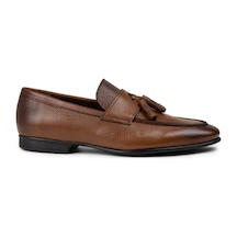 Deery Hakiki Deri Taba Rengi Püsküllü Erkek Loafer - 01989mtbac01 Taba