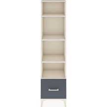Arges Dolap 4 Raflı Tek Çekmeceli 44x30x182 Aytaşı-antrasit Aytaşı