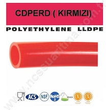 1 Metre 3/8 Inç Pe Kırmızı Hortum