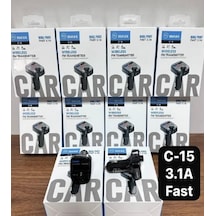 Bluetooth Mp3 Hızlı Şarj Aleti Fm Transmitter Çakmaklık