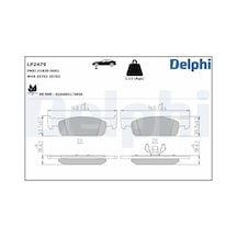 Renault Symbol 3 On Fren Balatasi 1.5 Bluedci 2019-2020 Delphı Lp2479