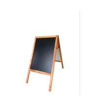 Menü Tahtası Ahşap Ayaklı Çift Taraflı Yazı Tahtası 95x50