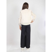 Xo Kids Kız Çocuk 3lu Alt Üst Takım 7-14 Yaş 3904-4904 Ekru