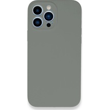Newface Apple iPhone Uyumlu 13 Pro Max Kılıf Lansman Legant Silikon Glblseme - 97 - Gri