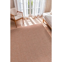 Doğal Jüt Görünümlü Düz Dokuma Kilim Minimal & Modern Tasarım Gri Gri