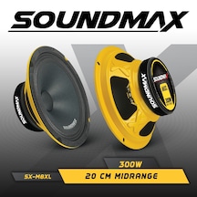 Soundmax M8xl-20cm-300wmax-150wrms Kaliteli Profesyonel Midrange