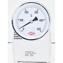 Simga 100 Mm 500 Derecec 20 Cm Boylu Bi-metal Termometre