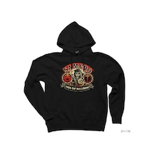 Samcro Men Of Mayhem Siyah Kapşonlu Sweatshirt Hoodie Siyah
