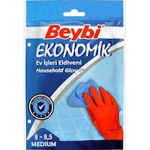 Beybi Ekonomik Ev İşleri Eldiveni No: 8 - 8,5 Beden 25 Adet
