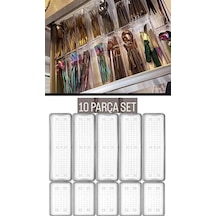 Bade 10 Parça Set 5 5 Modüler Mutfak Çekmece Içi Kaşıklık Çatal Bıçak Kaşık Organizer Düzenleyici Pl Diğer