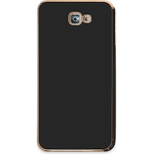 Samsung Galaxy  Uyumlu,  J7 Prime Kılıf Volet Silikon - Siyah
