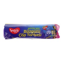 Viora Büzgülü Çöp Torbası Neptünün Hayali 10 Adet Mor 65 x 70 CM