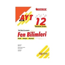 Nitelik Yayınları Yks Ayt Fen Bilimleri 12 Deneme Sınavı