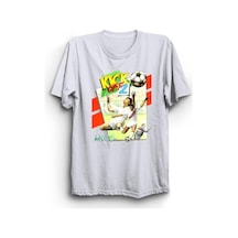Beyaz Kick Off Oyun Baskılı Tshirt Beyaz