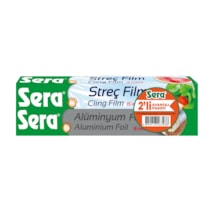 Sera Alüminyum Folyo 8 Metre + Streç Film 15 Metre