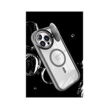 Apple   Uyumlu   iPhone 14 Pro Max Kılıf Teleskop Lens Magsafe Silikon Kapak - Lacivert