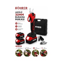 Böhrer Ba011367 Çift Kademeli Çift Akülü Dal Budama Bağ Makası - 36v 5ah