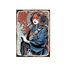 Bedeko Japon Samuray Kadın Mdf Poster