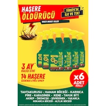 Max Sprey 6 Lı Eko Set Böcek İlacı 14 Haşereye Etkili, Karınca 3 Ay Kalıcı 6x500ml
