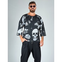 Kurukafa Desenli Fakir Kol Sweat Coc1040 Çok Renkli