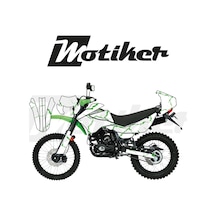 Mondial 2022-2026 Model X-treme Max 200i Beyaz Zemin Üstüne Yeşil Şimşek Tasarımı Sticker Etiket Modeli