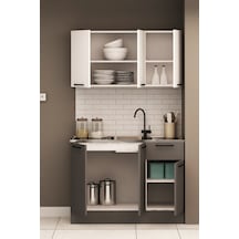 120 CM DANİ EVYELİ MİNİ MUTFAK ALT MUTFAK DOLABI