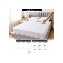 Vionel Home%100 Pamuk, Full Kenar Fitted Sıvı Geçirmez,tek, Çift Kişilik Bebek Yatak Koruyucu Çarşaf Alez 90x200 Açik Mavi